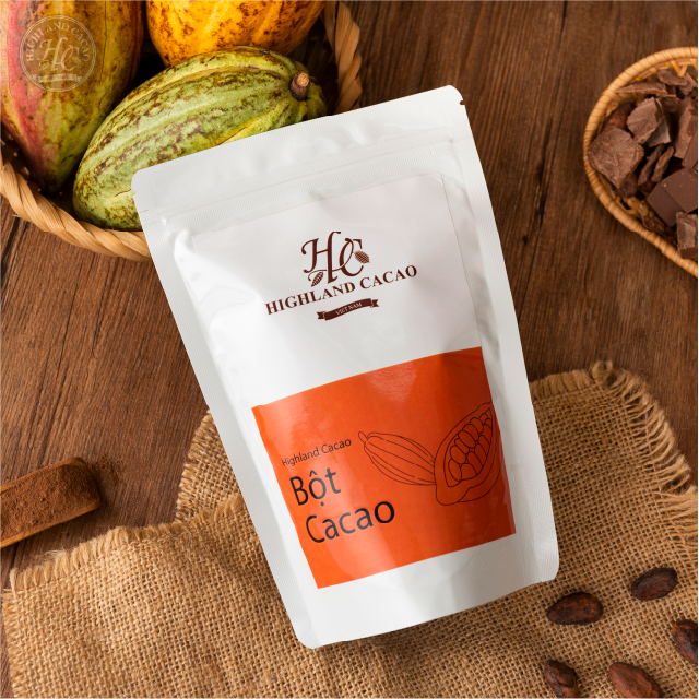 Bột cacao nguyên chất Việt Nam túi 250g